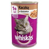 Whiskas влажный корм для кошек от 1 года с уткой в желе 400 г